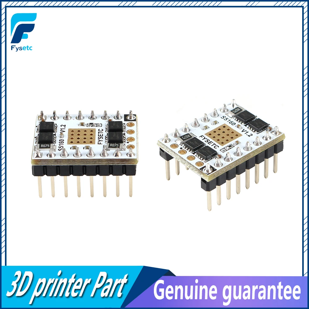 2 шт. TMC5160 V1.2 SPI Драйвер шагового двигателя S5160 высокое Мощность Stepstick Mute драйвер для 57 шаговый двигатель F6 доска VS TMC2130 V1.2