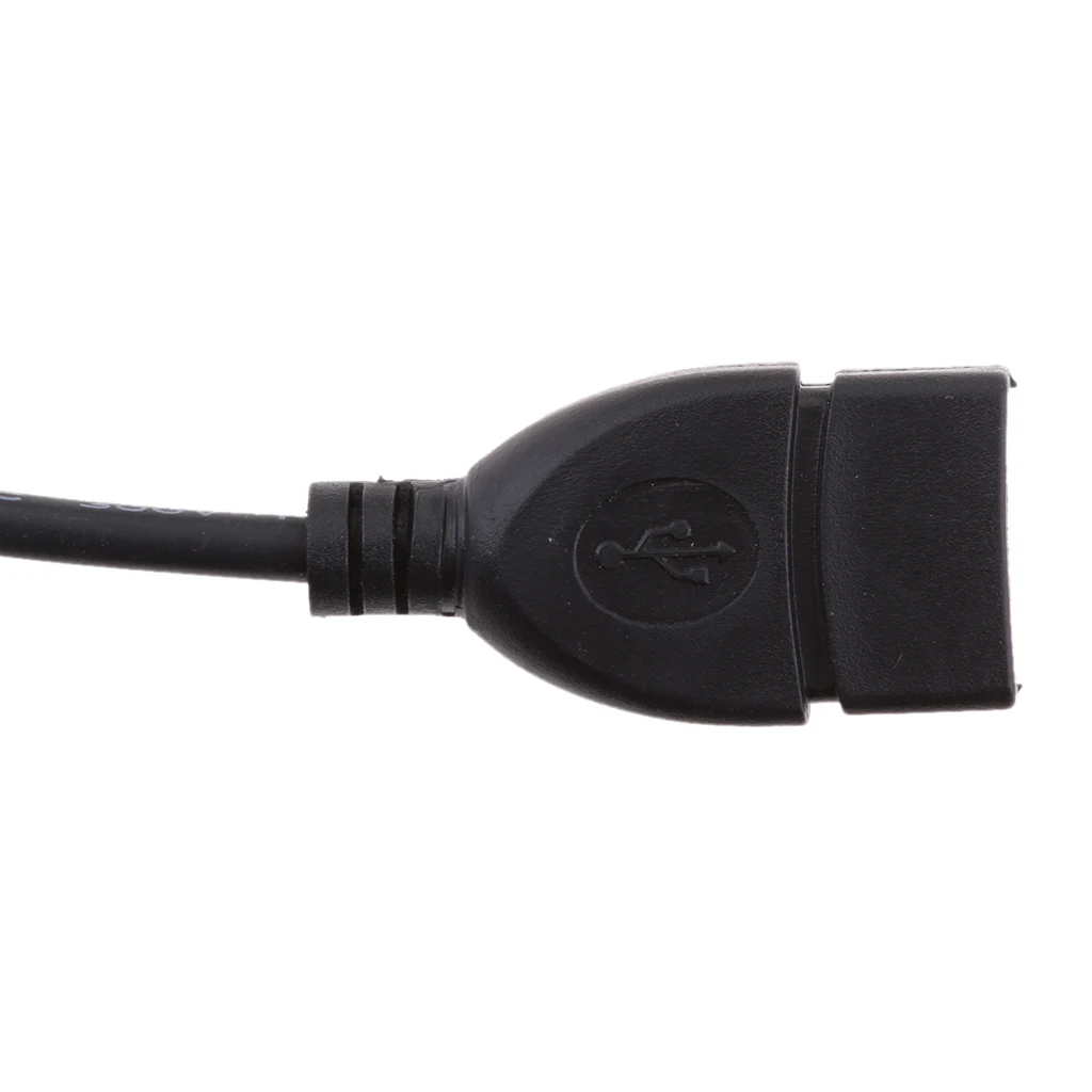 1 шт. 5 в OBD II USB кабель питания 16Pin OBD2 разъем автомобильное зарядное устройство для камеры телефона DVR gps черный 475 мм