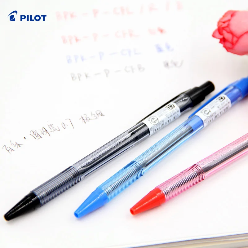 Japan PIilot BPK-P Press Type Ballpoint Pen 0.7MM 1 Piece | Канцтовары для офиса и дома