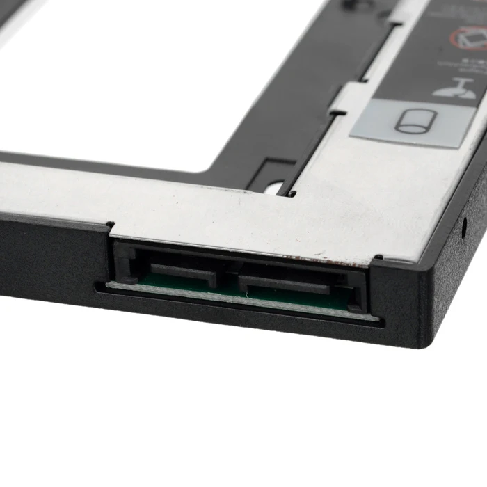 9 5 мм Универсальный 2 &quotSATA на SATA пластик + алюминиевый HDD SSD Caddy чехол Корпус для