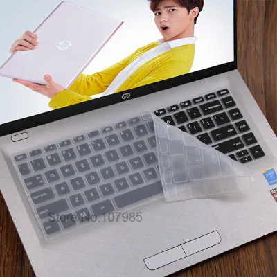 Clear Для hp Pavilion x360 14-ba078TX 14-ba063tx ba064tx Новинка года 14 дюймов сенсорный экран ноутбук клавиатура силиконовая клавиатура протектор кожного покрова - Цвет: Clear