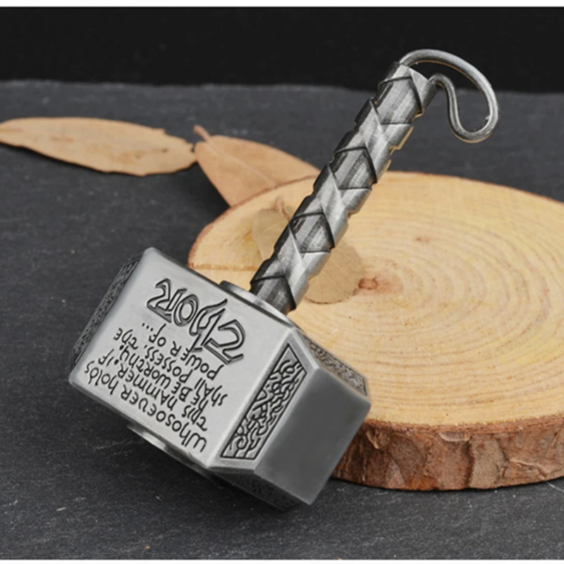 1 шт. Wiitin Thors Battle Hammer Fiesta Hand Spinner Сделано из металла, могучий Mjolnir брелок игрушка-античная латунь