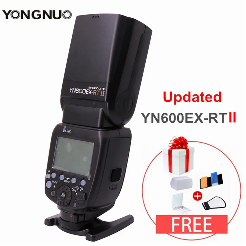 Фотовспышка Yongnuo YN-600EX-RT II для Canon Беспроводной HSS 1/8000s Ведущая Вспышка для Камеры Canon как 600EX-RT YN600EX RT