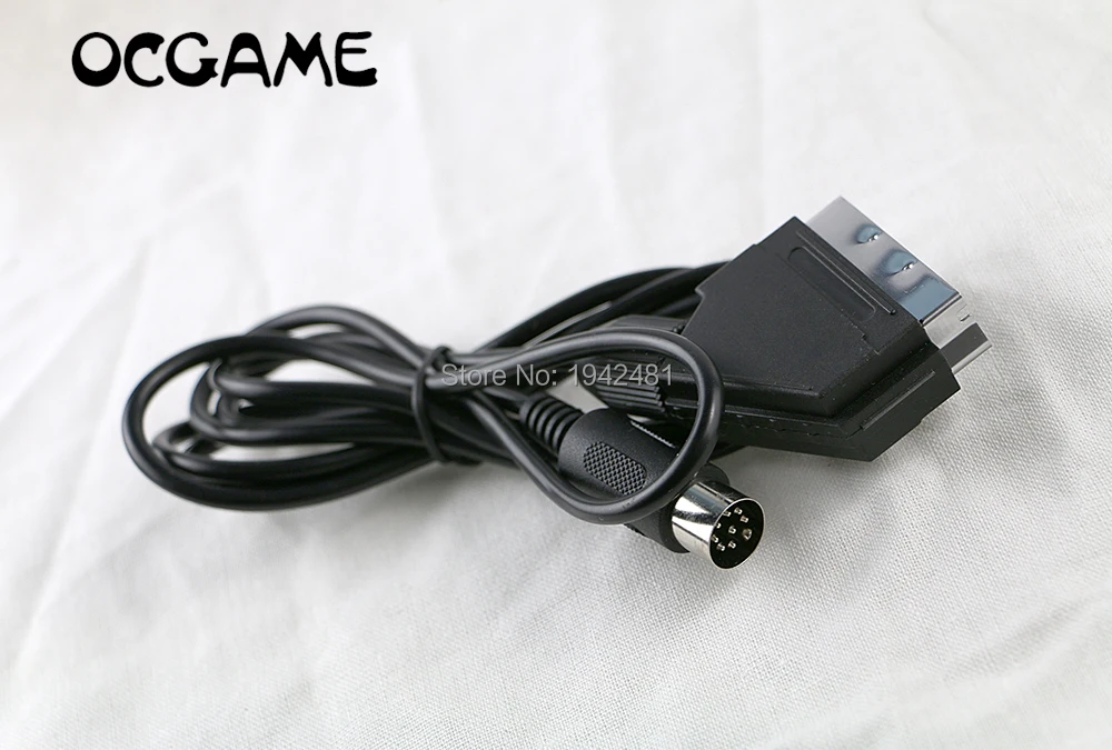 OCGAME оптовая продажа 1 8 м RGB Scart кабель для Sega Genesis Mega Drive MD NTSC Версия C pin 20 шт./лот|cable