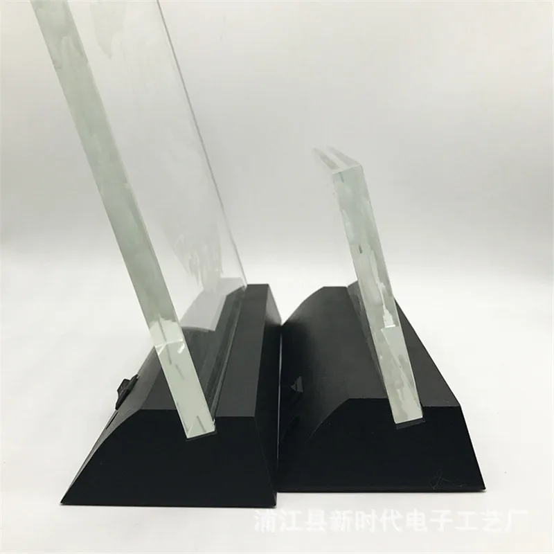 Клаит Светодиодная лампа база 3D Хрустальное стекло подставка База 10