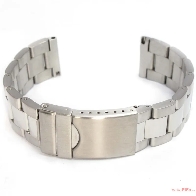 16 мм 20 серебристый ремешок из нержавеющей стали складная застежка с защитным