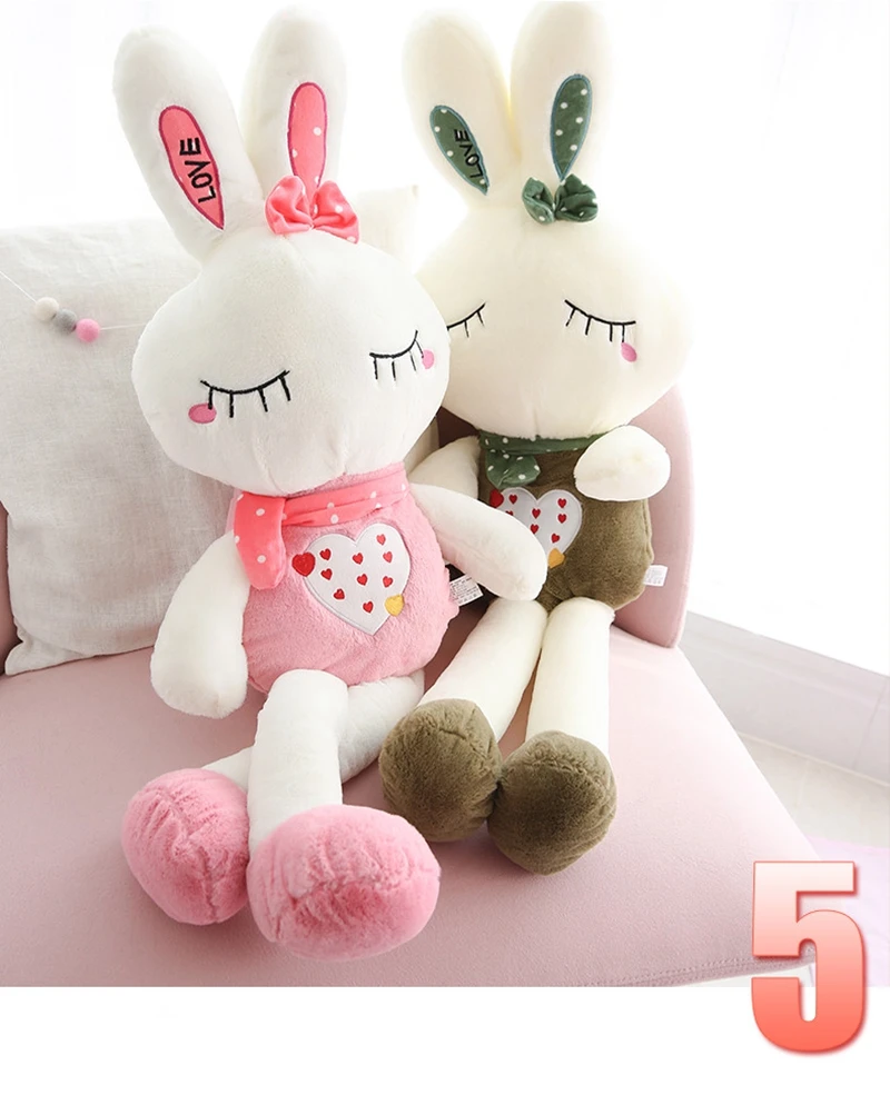 Dorimytrader кукла в виде плюшевого кролика Большая мягкая kawaii Мультфильм игрушка-кролик спящие куклы для девочки подарок 120 см 150 см 170 см