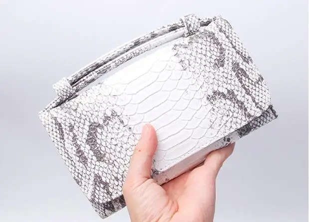 Snake Gray White Сумки из натуральной кожи TOPHIGH, новые женские модные брендовые роскошные сумки-тоут, сумки через плечо с цепочкой, женские вечерние сумки-клатчи - Цвет: Snake Gray White