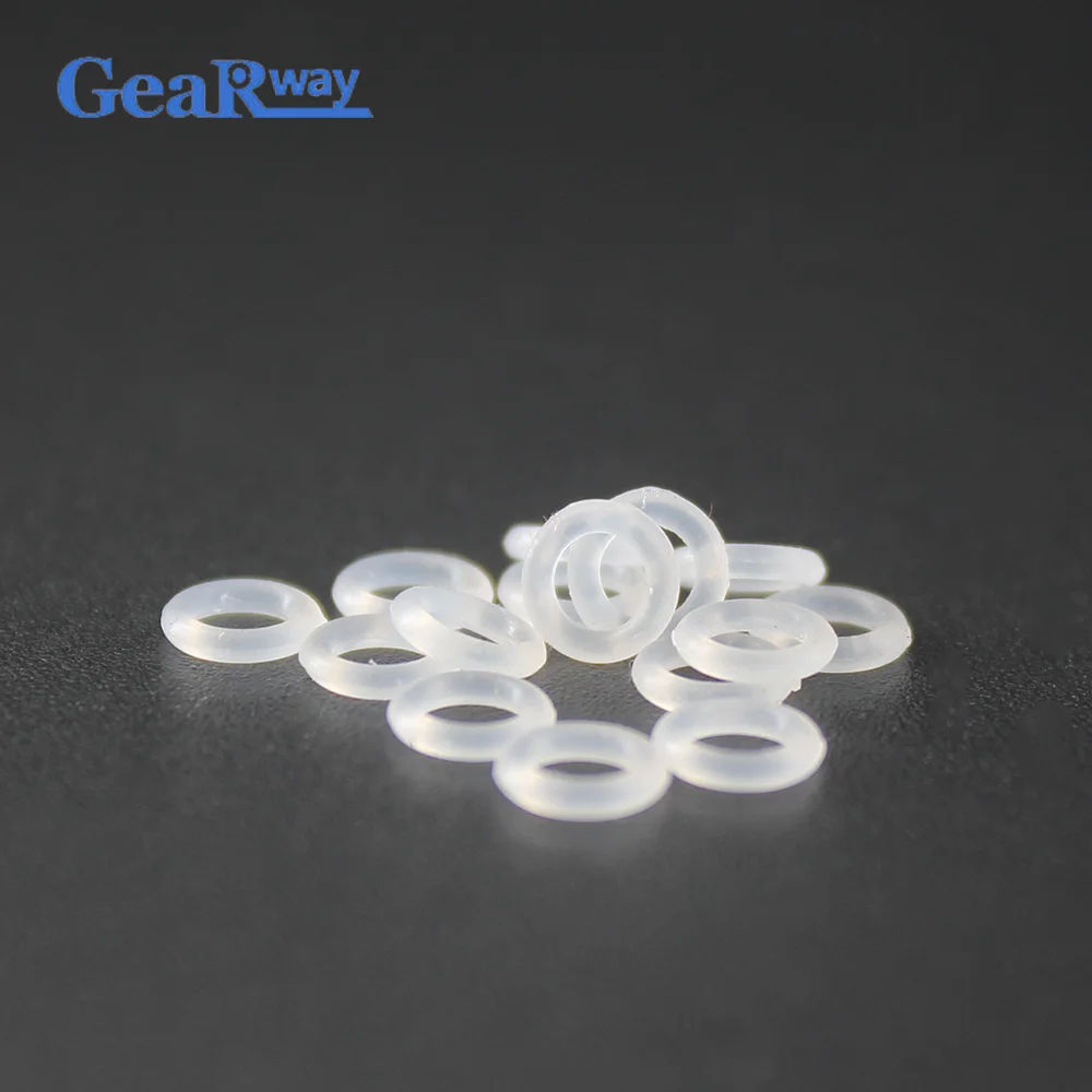 

Gearway Translucent Silicon O Ring Seal 1.9mm thickness Food Grade O Ring Sealing Gasket 5/6/6.5/7/19/20mm OD VMQ O Type Ring