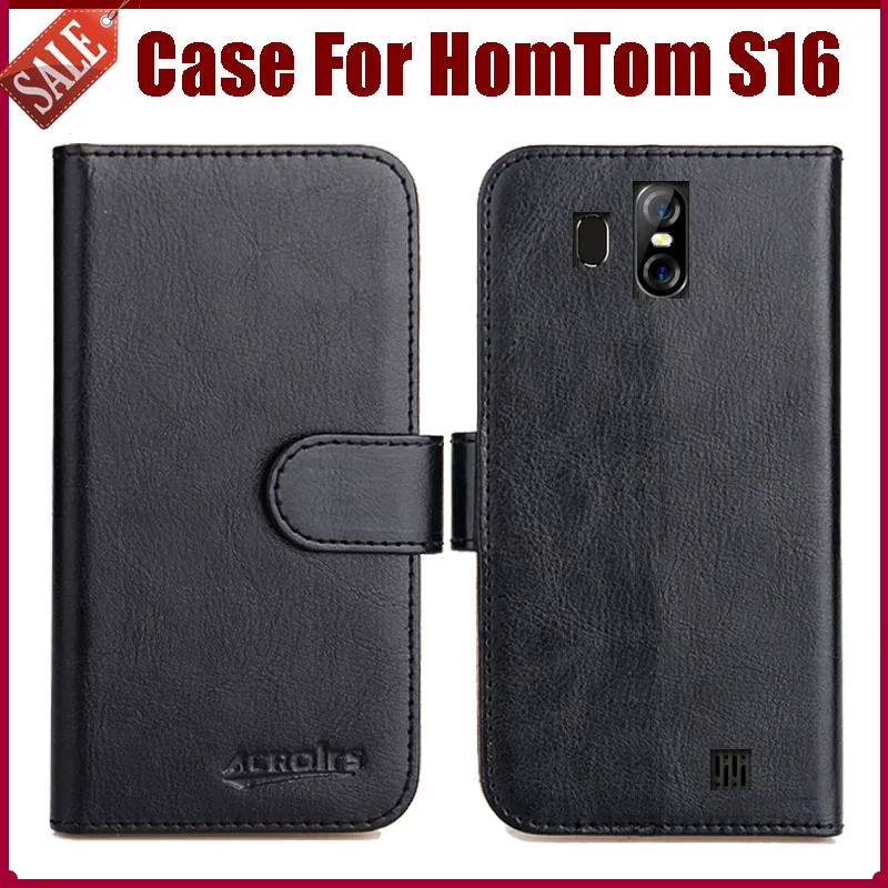 

Горячая распродажа! Чехол для HomTom S16, 6 цветов, высокое качество защитный кожаный флип-чехол