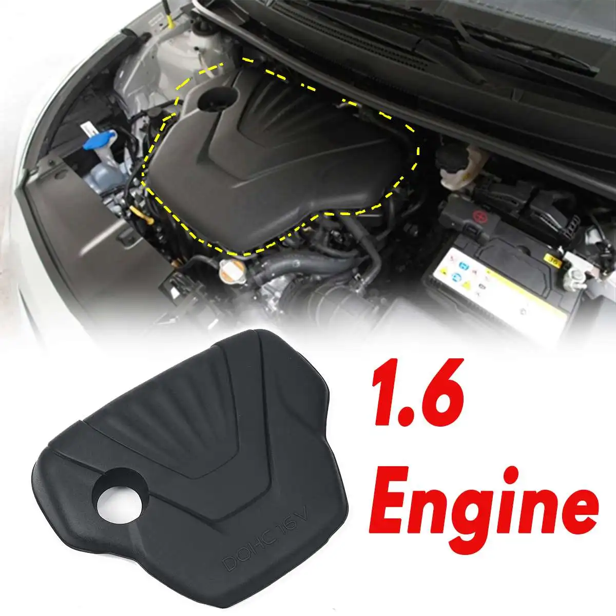 Защитная крышка двигателя из АБС пластика 1 6 л 29240 2B810 для Hyundai Creta IX25 Accent Veloster KIA SOUL
