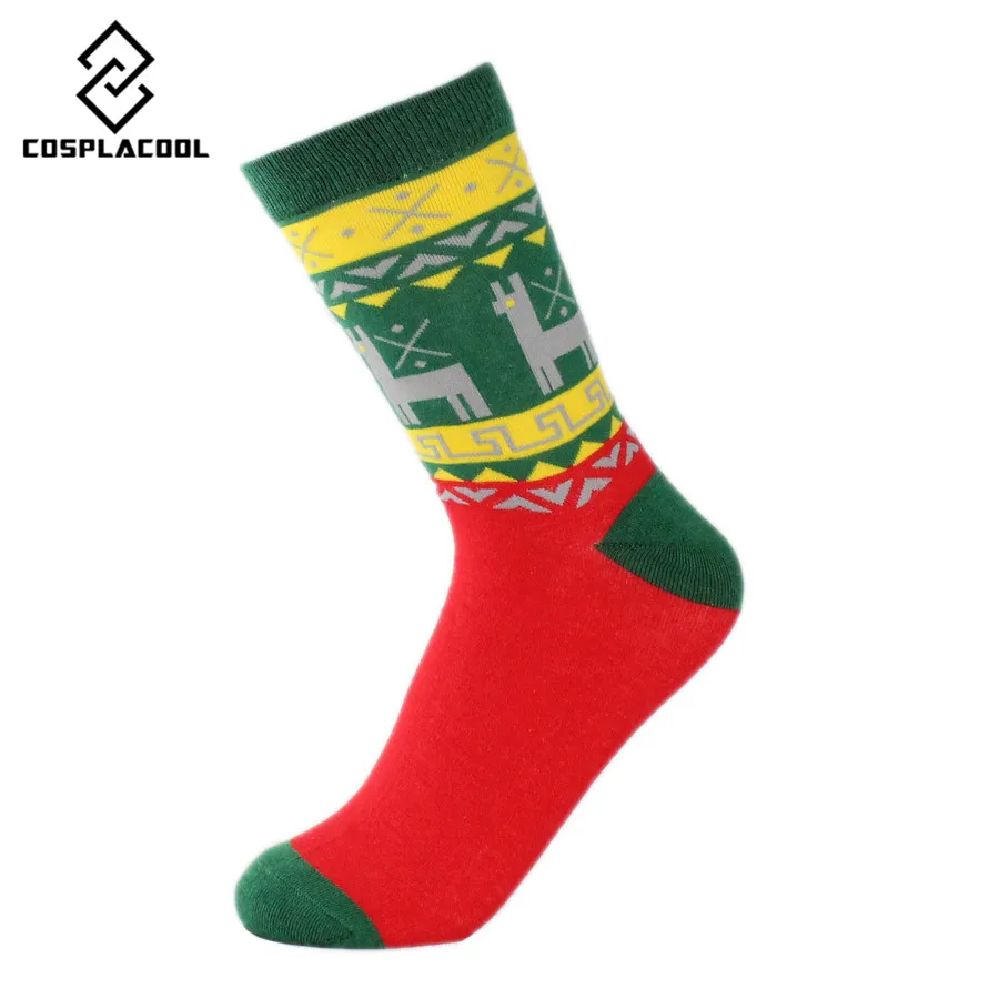 [COSPLACOOL]5 пар/лот Новое поступление мужские носки Модные цветные большого размера