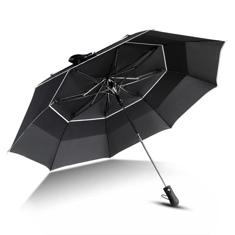 Двойной ветростойкий зонт для гольфа большой мужчин и женщин подарок большие 2