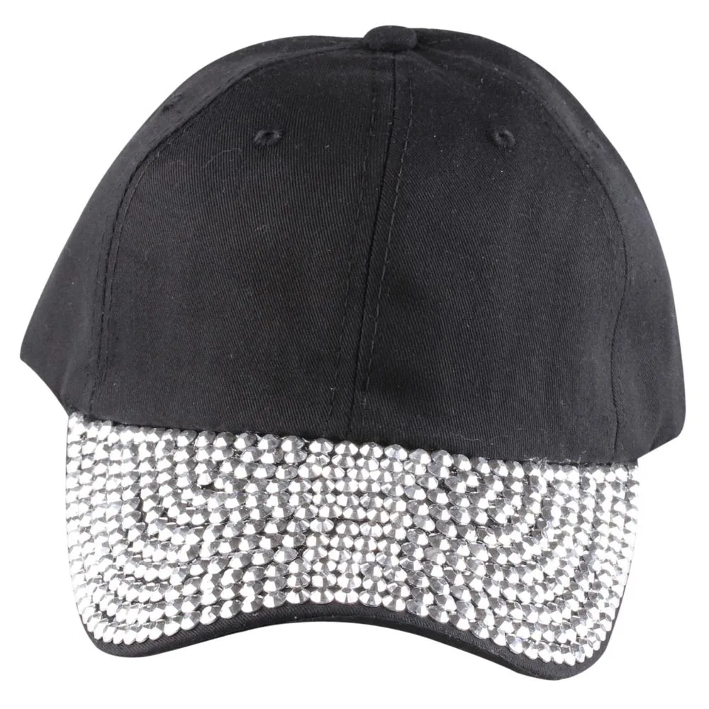 Модная бейсбольная кепка для мужчин и женщин блестящие стразы Кепка унисекс Snapback
