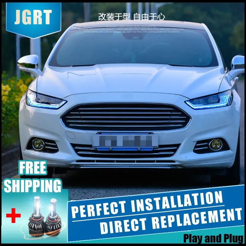 2 шт. Автомобильные светодиодные фары для Ford Mondeo 2013 2016|Фара авто в сборе| |