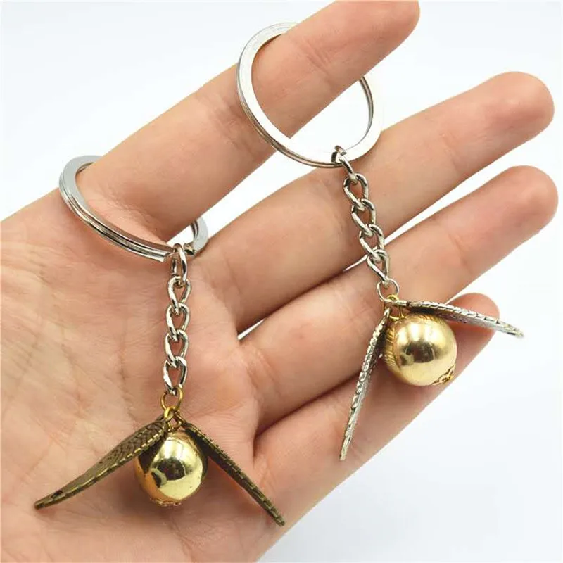 Металлический брелок Deathly Hallows модное серебряное кольцо для ключей с круглыми