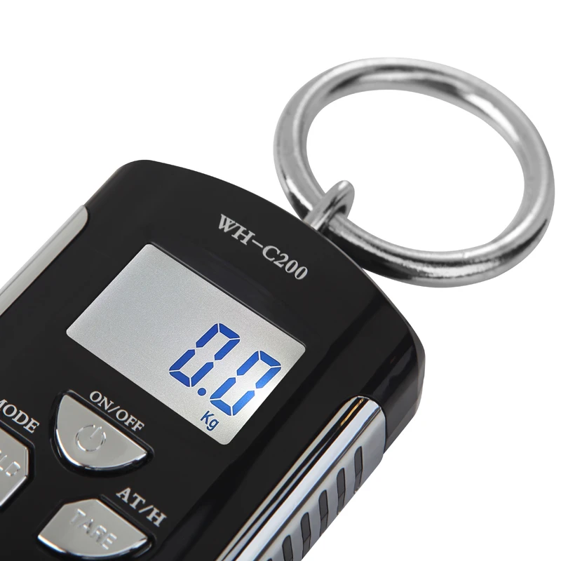 200 кг/441lb портативный мини Цифровые весы ЖК дисплей багаж тяжелый кран шкала