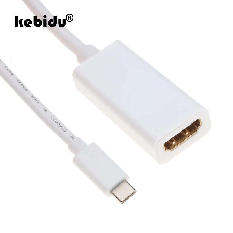 4K Type C 3 1 HDMI совместимый Кабельный адаптер штырь гнездо USB конвертер для MacBook Chrome book