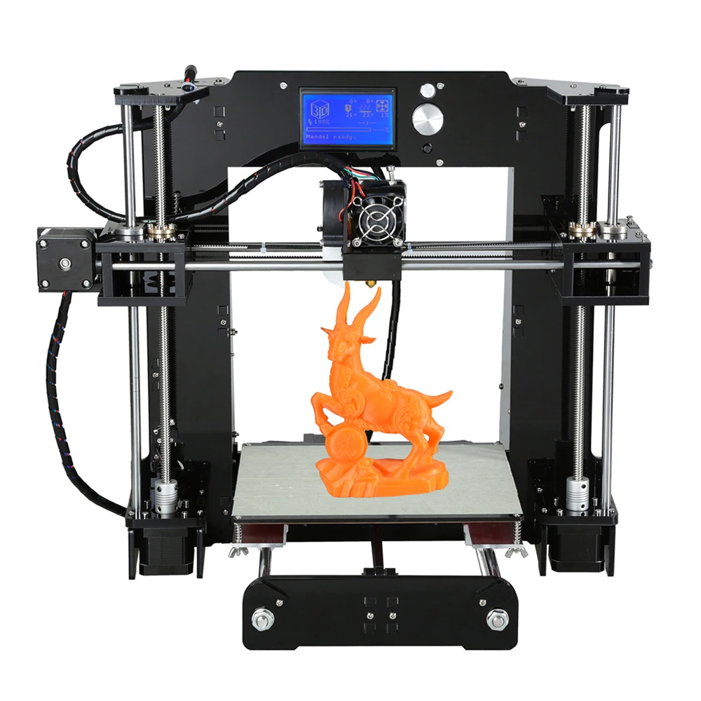 Anet A6 3D настольный принтер комплект ЖК экран DIY дисплей печатная машина с TF картой