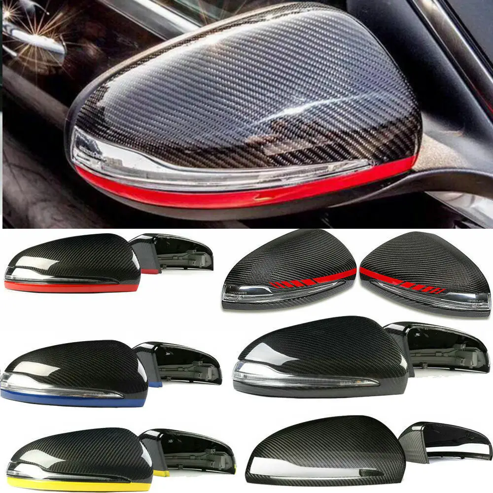 Фонарики колпачки для автомобильных зеркал Mercedes Benz W205 X205 W222 W213 C63 S63 E63 AMG|Зеркала и