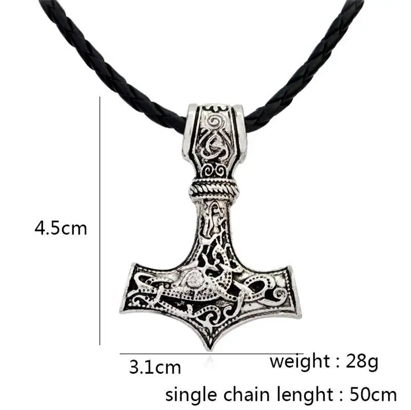 Викинги шнур Odin ожерелье Ворон Тора молот Мьёльнир косплей девушка друг подарок