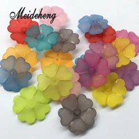 acrylic colorful lovely five leaves flower beads for jewelry making home decoration diy ancient hair wedding accessory kid gift