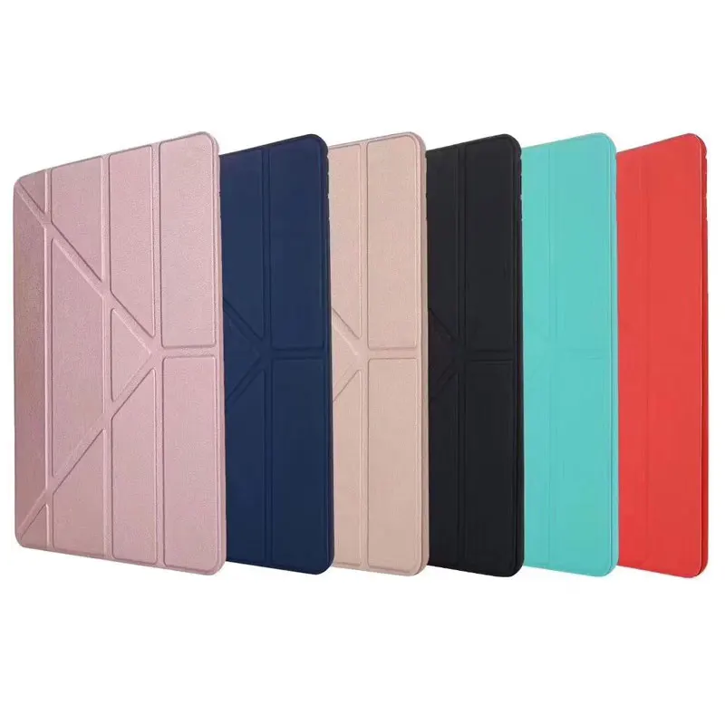 Soft Tablets Case For iPad 5 6 8 9.7'' TPU Smart Wake Sleep Multi-folded PU Leather Protective Cover 2018 9.7 Inch | Компьютеры и