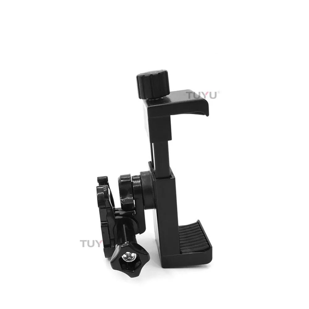 Mobile phone clip TUYU мотоциклетный шлем подбородок кронштейн для Gopro все камеры мотоциклетный шлем подбородок Адаптер для Gopro Hero 8 7 6 5 SJCAM Yi - Цвет: Mobile phone clip
