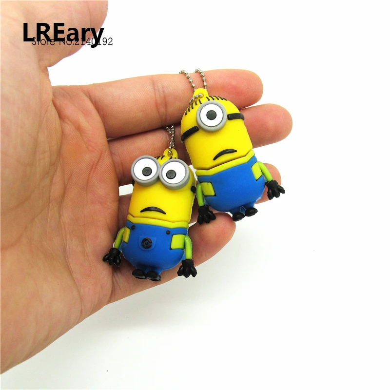 

Mini cute cartoon minions USB Flash Drive Pendrive Stick 8GB 16GB 32GB 4GB 2.0 Pen Drive Memory Flash