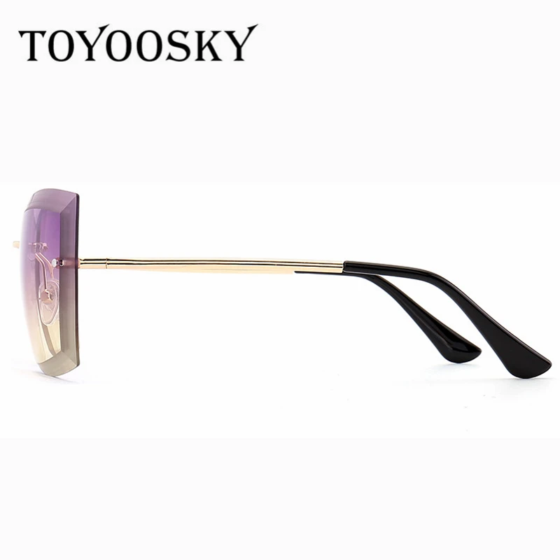 Toyoosky Солнцезащитные очки для женщин Для без оправы Очки модные Брендовая