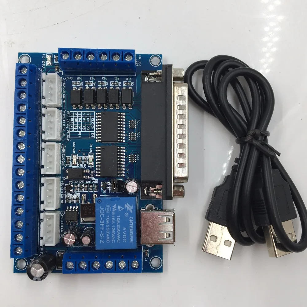 Шаговый двигатель комплект с 4 осями NEMA 23 нм шаговый + DC24 ~ 50 в драйвер 5 осевая