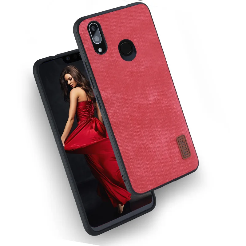 red Для huawei Nova 3 чехол для huawei Nova 3 чехол силиконовый Джинсы Кожа Nova3 первоначально Mofi для huawei Nova 3 случае 360 Fundas - Цвет: red