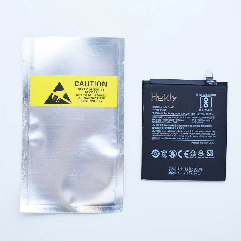 

Hekiy 100% Original Backup new BN43 Battery 4000 mAh for Xiaomi Redmi Note 4X Battery In stock With Tracking number