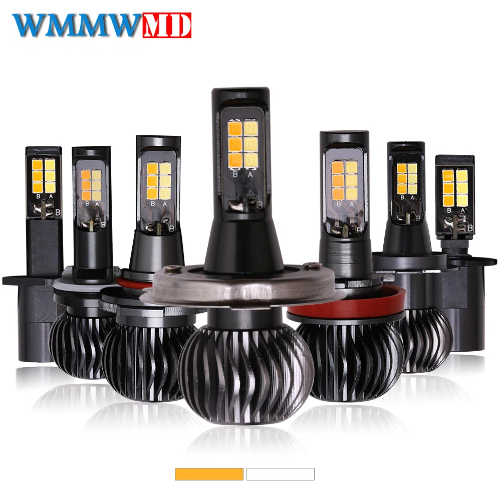 H7 H4 Лампа для фар LED H1 H3 H11 9005 9006 Противотуманные фары автомобиля передняя лампа