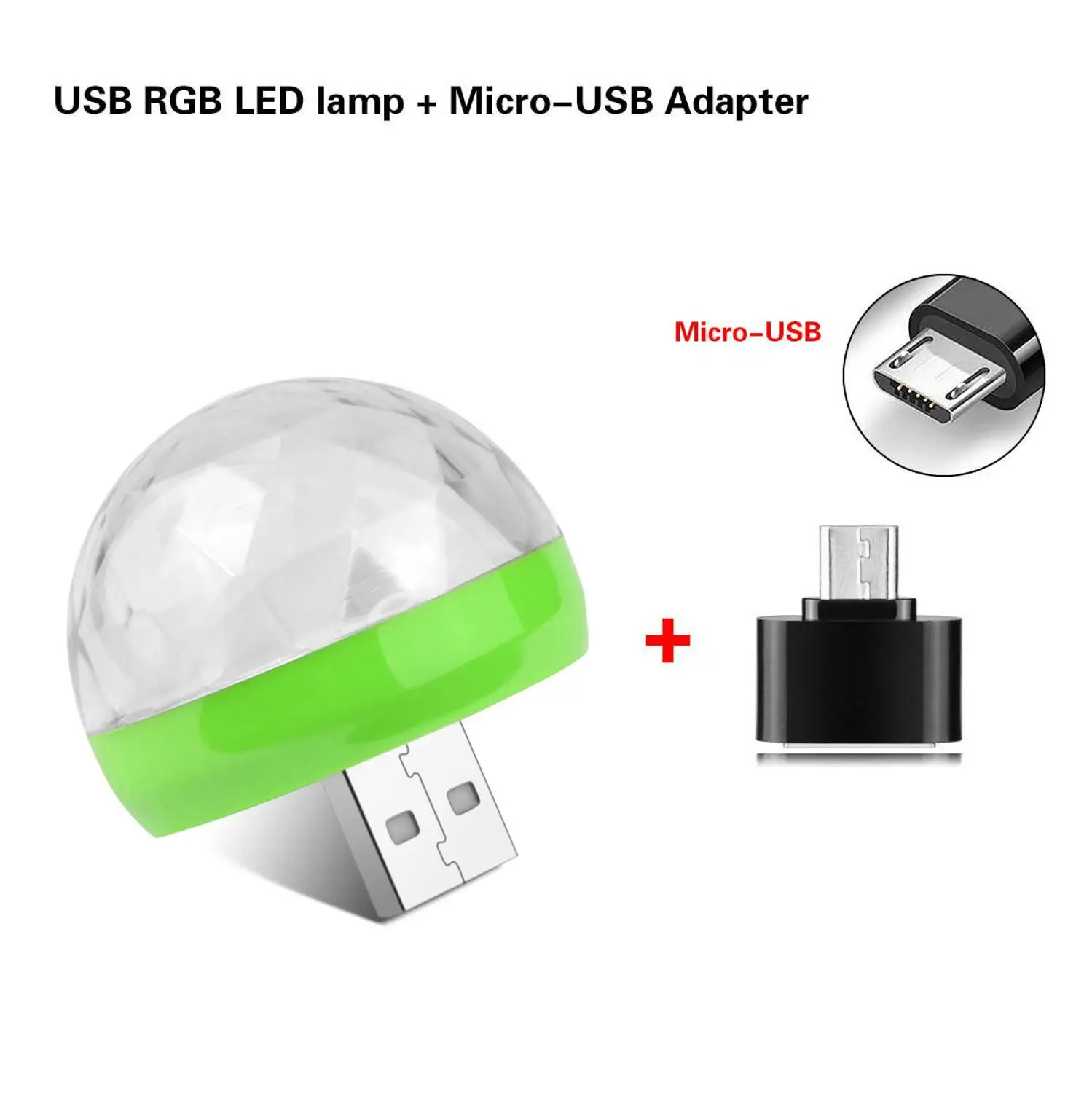 Micro USB E27 3 Вт 6 Вт красочный Авто вращающийся RGB светодиодный светильник Волшебные лампочки вечерние лампы диско для украшения дома светильник ing лампа - Цвет: Micro USB