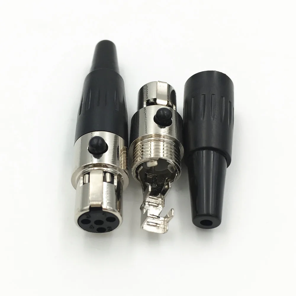 1 шт. Высокое качество Mini XLR 3 4 5 6 контактный разъем маленький Аудио Микрофон для