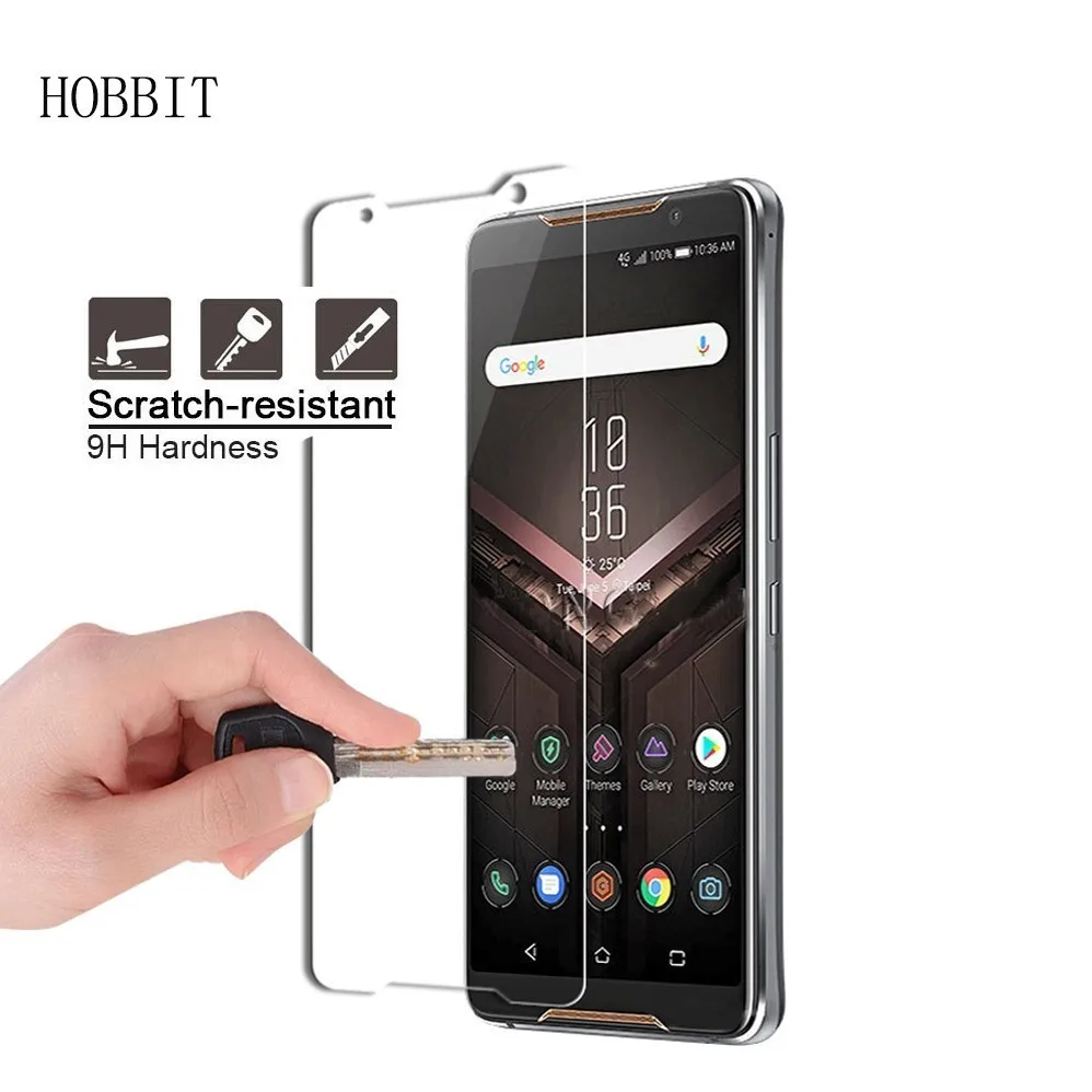 2 упаковки для Asus ROG Phone II 9H 0 3 мм 2.5D прозрачное закаленное стекло Защита экрана