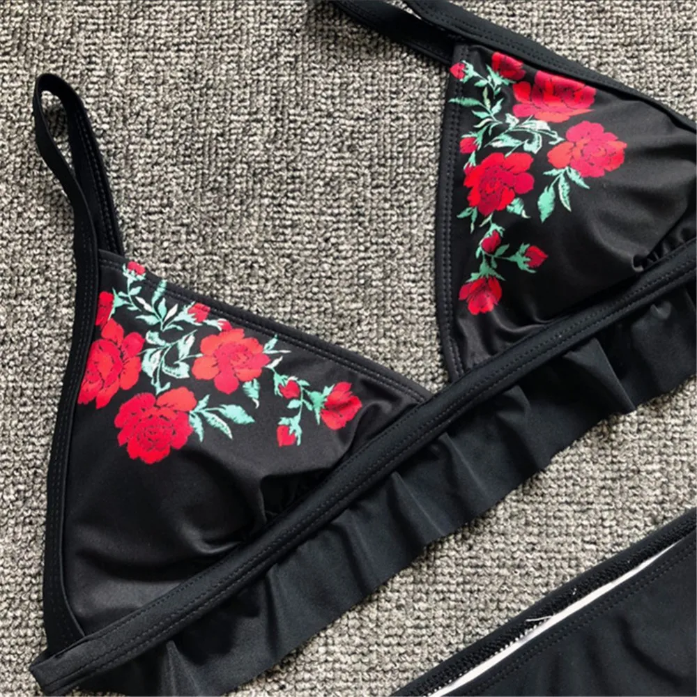 Купальник бикини женский купальник с винтажным принтом 2017|beachwear women|beachwear