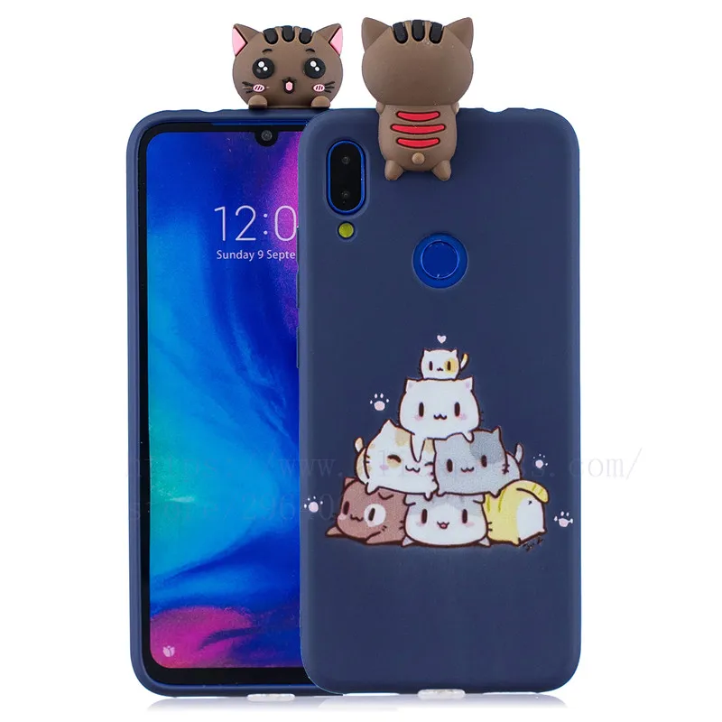 a Чехол TRISEOLY для Xiaomi Redmi Note 7, силиконовый чехол с изображением животных для Redmi 7 Note 7 Pro, с 3D рисунком, для защиты Xiomi Note7 6,3 - Цвет: a