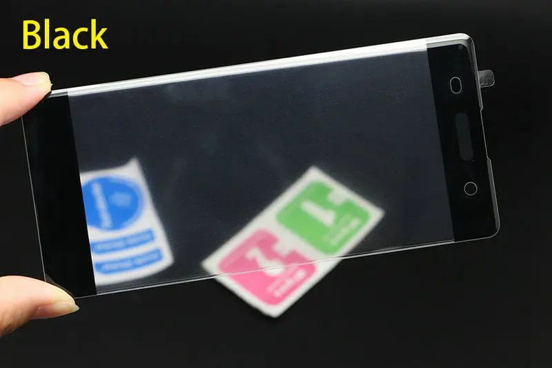3D изогнутая защитная пленка из закаленного стекла с полным покрытием для sony Xperia XA Ultra Dual F3111 F3112 F3113 F3115 F3211 F3212 - Цвет: black full cover