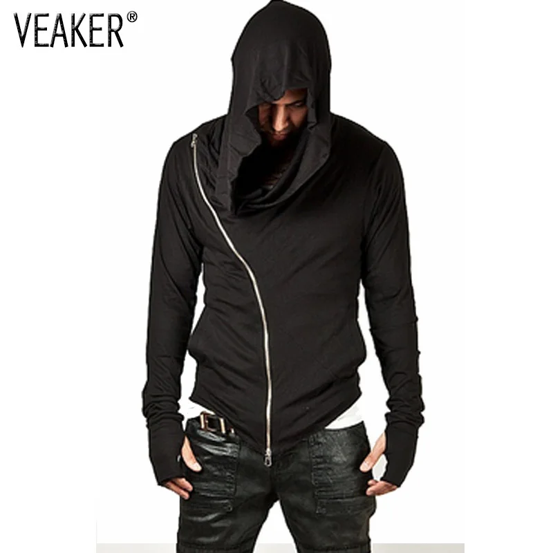 

2021 new mens zipper Hoodies Mantle Hip Hop Long Sleeve Streetwear Hooded Jackets Black Red White Grey Slim Hoody Size M-3XL