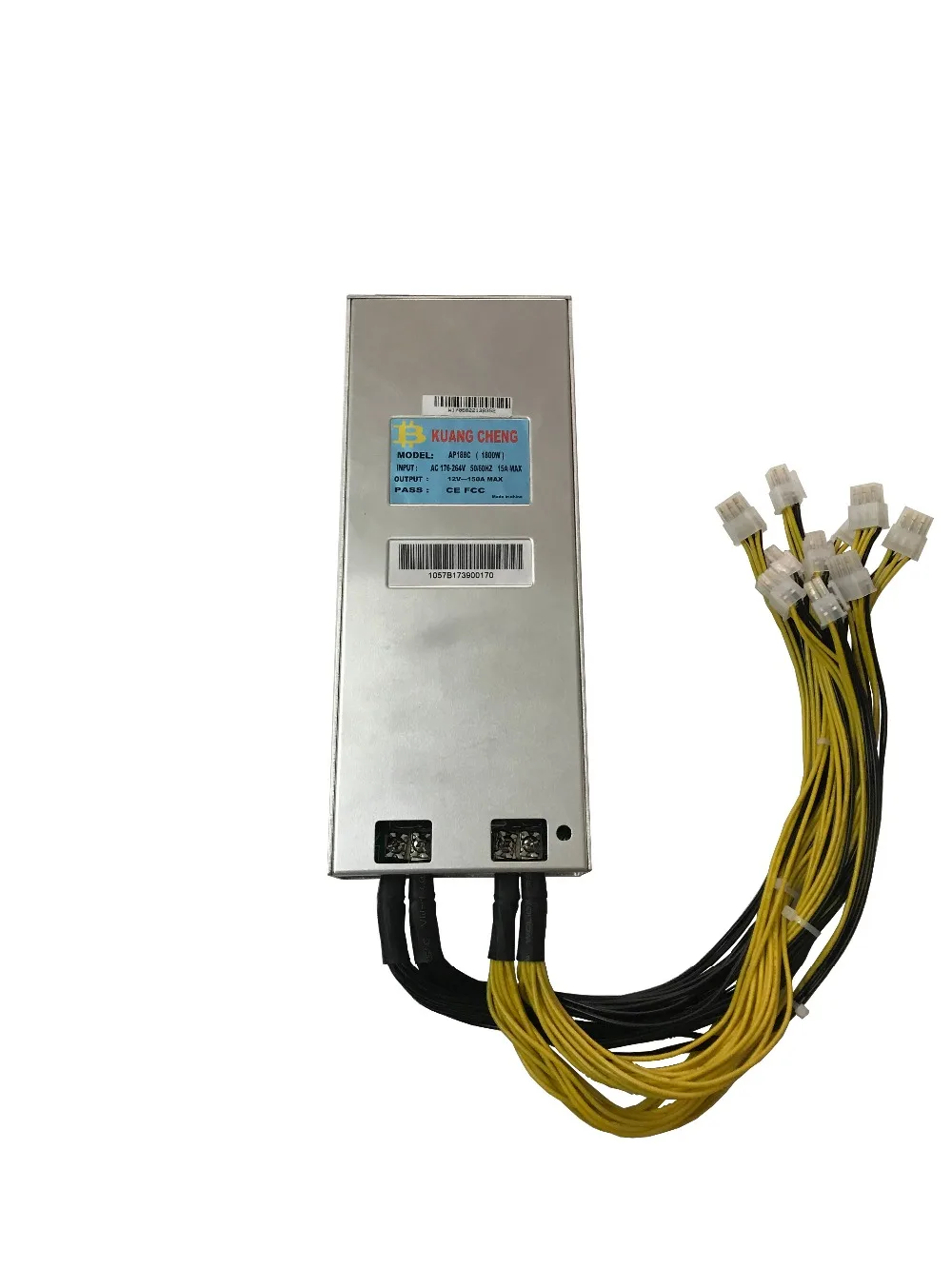 Бесплатная доставка KUANGCHENG Mining industrial BITMAIN V9 4 го поколения с мощностью 1800 Вт AP188c PSU
