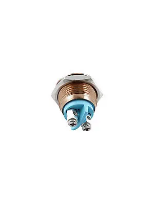 AC 250V 3A 16mm SPST без моментальная Перезагрузка кофейного цвета металлическая кнопка
