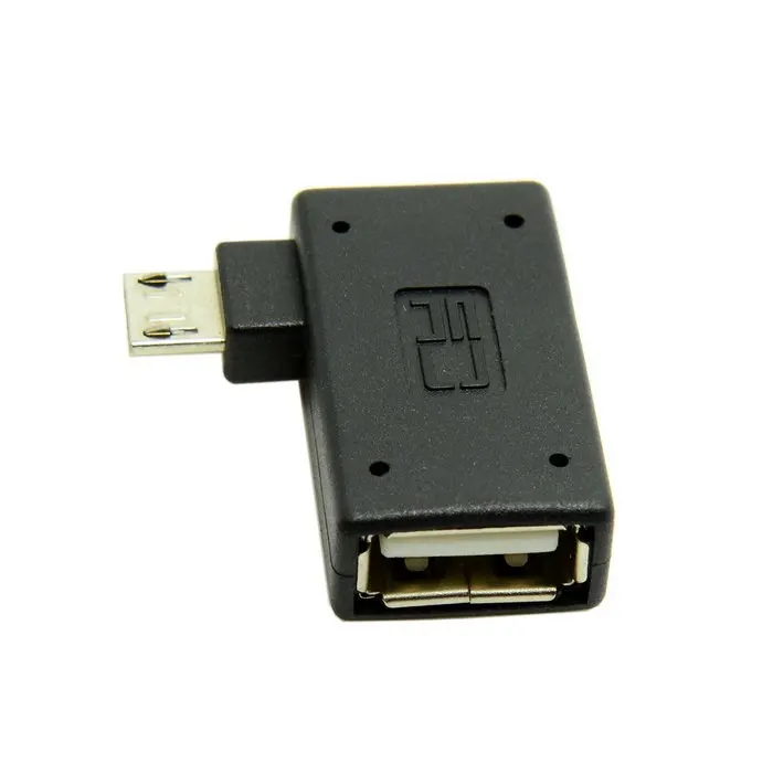 90 градусный ультра плоский прямоугольный Micro USB 2 0 хост адаптер OTG соединителя|angled