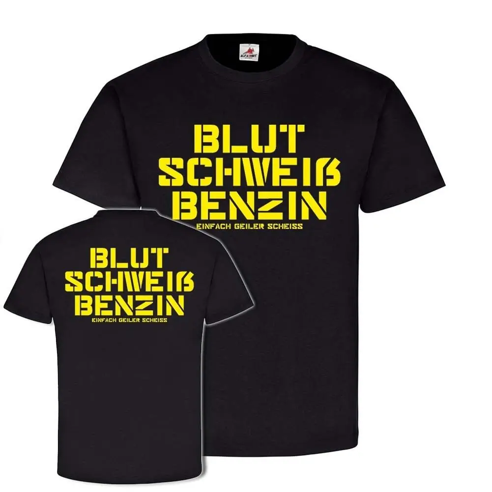 

2019 Summer Brand Clothing Blut Schweib Benzin EGS T-shirt Tuning Auto Schrauber Hobby Leidenschaft #24781 Novelty T Shirt