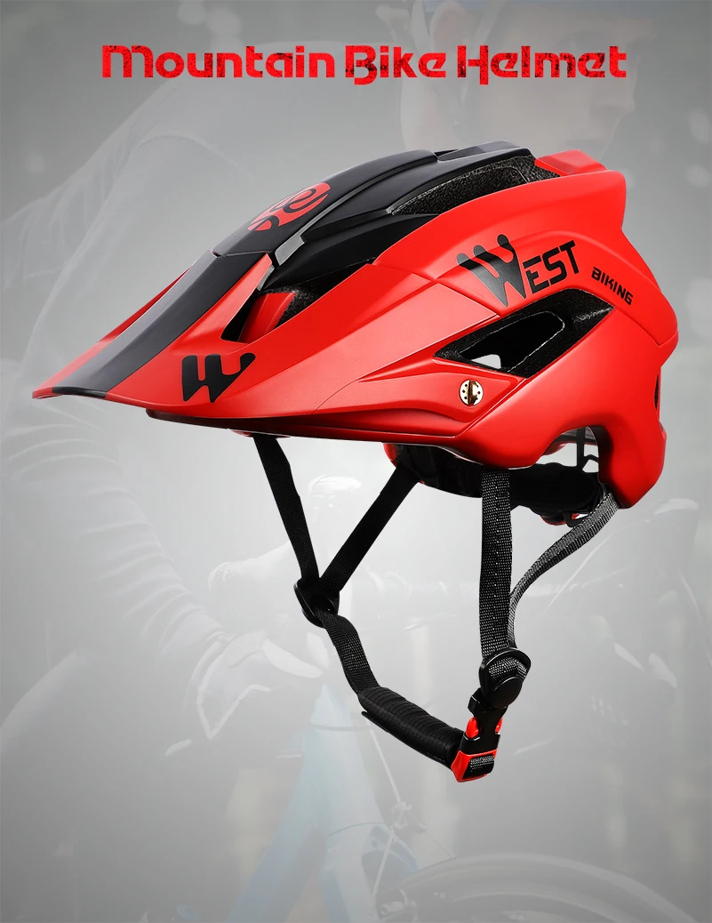 West biking Сверхлегкий дышащий шлем для езды на велосипеде регулируемый ремень дорожный велосипед MTB спортивный велосипедный защитный шлем