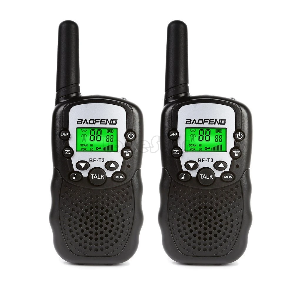 2 шт. Baofeng BF-T3 мини-рация 2 Вт UHF 462-467 МГц Портативное двухстороннее радио 22CH T3 VOX FM трансивер детская игрушка CB радио