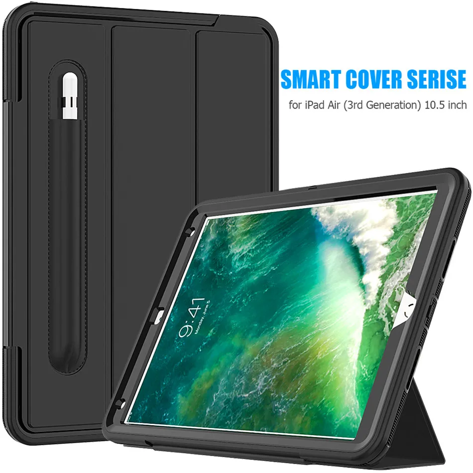 Для iPad Air 3 10,5 чехол Funda модель A2152 карандаш держатель для iPad Pro 10,5 дюймов сверхмощный противоударный полный защитный чехол