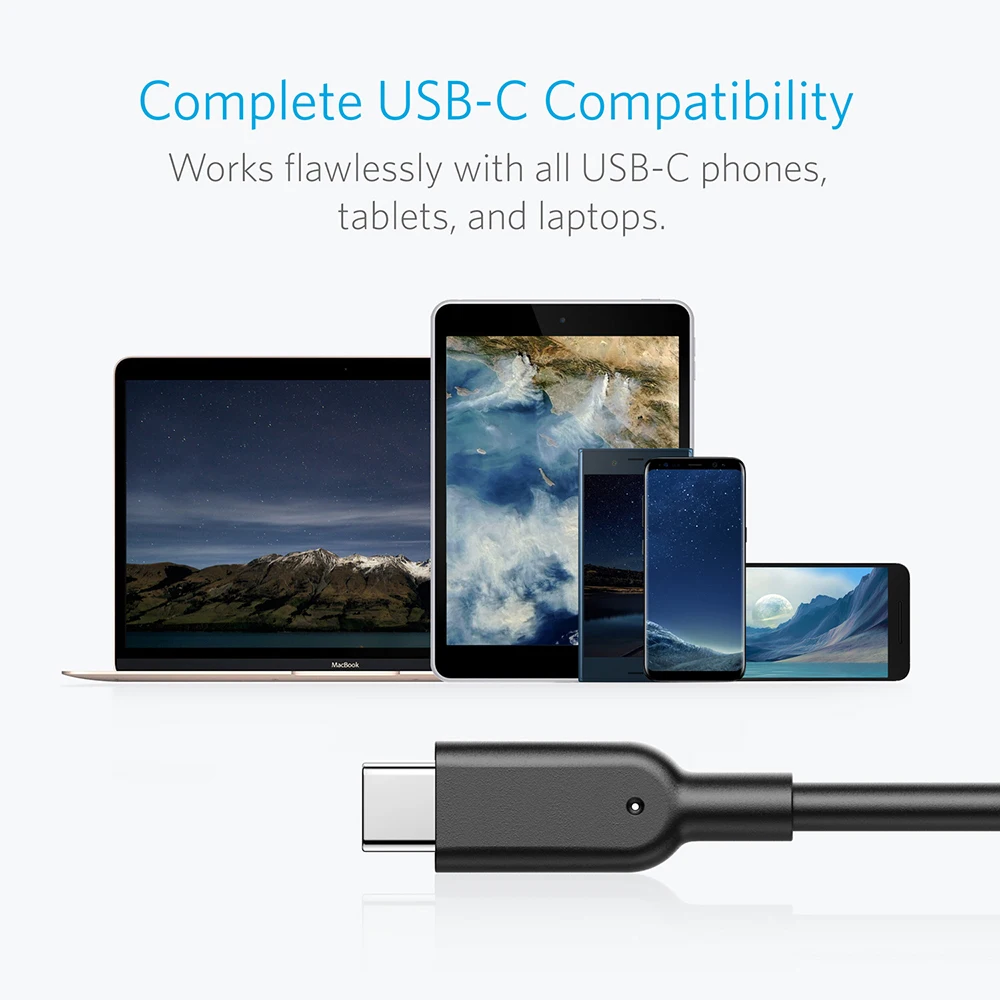 Anker II USB C 3 1 Gen2 кабель (3ft) IF Сертифицированный для Samsung iPad Pro2018 MacBook Sony LG HTC10