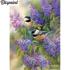 Полный квадратныйкруглый сверлильный набор 5D для рукоделия, алмазная живопись Птицы и цветы, 3D вышивка крестиком, домашний декор, подарок A12046